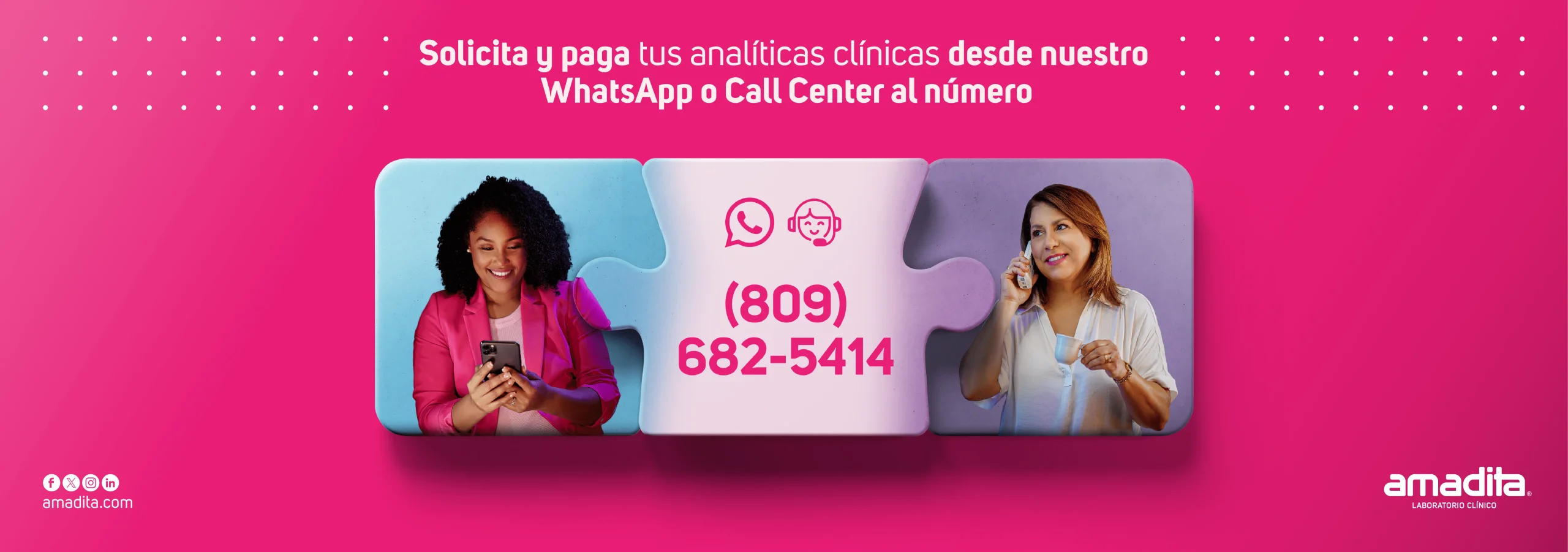 Canales Amadita WhatsApp y Call Center